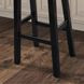 Biasca Black 24" Counter Height Stool Set of 2