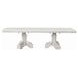 Stella Mia Ivory 114" Extendable Rectangular Dining Table