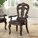 Leovanni Dark Brown Armchair Set of 2
