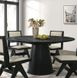 Tottenham Black 59" Round Dining Room Set