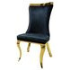 Basilicata Black Upholstered Side Chair Set of 2