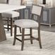Grasten Dark Walnut and Light Gray Counter Height Stool Set of 2
