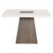 Grasten Dark Walnut 54" Square Counter Height Table with Marble Top