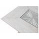 Argenthart Light Gray 90" Extendable Rectangular Glass Top Dining Table