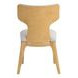 Caerwys Beige and Natural Upholstered Side Chair Set of 2