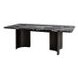 Selsey Black 78" Rectangular Marble Top Dining Room Set