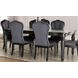 Melodi Parc Black 84" Rectangular Dining Table