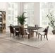 Morden Dark Walnut Extendable Rectangular Dining Room Set