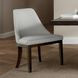 Morden White Upholstered Side Chair Set of 2