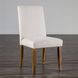 Losone Brown and White Upholstered Side Chair Set of 2