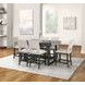 Potton Gray Rectangular Counter Height Dining Room Set