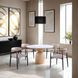 Neasden Natural and White 47" Round Dining Room Set