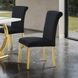 Holstebro Black and Gold Upholstered Side Chair Set of 2