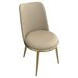 Norelli Gold and Taupe Upholstered Side Chair Set of 2
