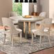 Sterling West White Oak Round Dining Room Set