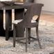 Sterling West Ash Gray and White Upholstered Counter Height Chair Set of 2