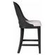 Sterling West Ash Gray and White Upholstered Counter Height Chair Set of 2