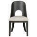 Sterling West Ash Gray and White Upholstered Side Chair Set of 2