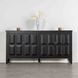 Viggo Weathered Black 4 Door Server