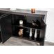 Viggo Weathered Black 4 Door Server