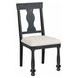 Neue Mills Black and Brown Rectangular Dining Room Set