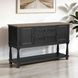 Neue Mills Black and Brown 2 Door Server