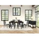 Neue Mills Black and Brown Rectangular Dining Room Set
