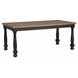 Neue Mills Black and Brown Rectangular Dining Room Set