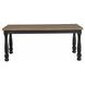 Neue Mills Black and Brown Rectangular Dining Room Set