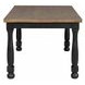 Neue Mills Black and Brown Rectangular Dining Room Set