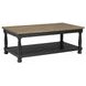 Neue Mills Weathered Black and Brown Rectangular Occassional Table