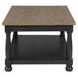 Neue Mills Weathered Black and Brown Rectangular Occassional Table