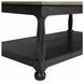 Neue Mills Weathered Black and Brown Rectangular Cocktail Table