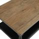 Neue Mills Weathered Black and Brown Rectangular Cocktail Table
