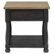 Neue Mills Weathered Black and Brown Rectangular Occassional Table