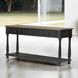 Neue Mills Weathered Black and Brown Rectangular Sofa Table