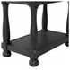 Neue Mills Weathered Black and Brown Rectangular Chairside Table