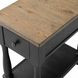 Neue Mills Weathered Black and Brown Rectangular Chairside Table