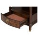 Westerham Dark Cherry Rectangular End Table with Pull Out Tray and LED