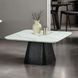 Sindal Black and White Square Marble Top Cocktail Table