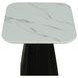 Sindal Black and White Square Marble Top End Table