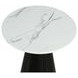 Sindal Black and White Round Marble Top End Table