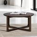 Vellara Dark Walnut Round Cocktail Table