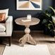 Chesapeake Light White Wash Round End Table