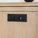 Chesapeake Light White Wash Rectangular Side Table with USB Charging