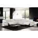 Hieronimus Light Gray 115" Power Reclining Sectional with Adjustable Headrest and USB Charging