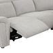 Hieronimus Light Gray 115" Power Reclining Sectional with Adjustable Headrest and USB Charging