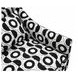 Viviani Black and White Upholstered Accent Chair with Pillow