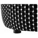 Viviani Black Upholstered Square Ottoman