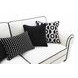 Viviani White and Black Living Room Set